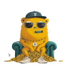 Naffling sitting in sofa with gold